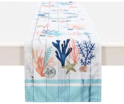 Laural Home "Coastal Reef 13x72 Runner - 13"" x 72"""