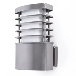 Außen Wand Lampe Garten Beleuchtung Terrassen Edelstahl Leuchte silber Wofi 4034.01.97.7000