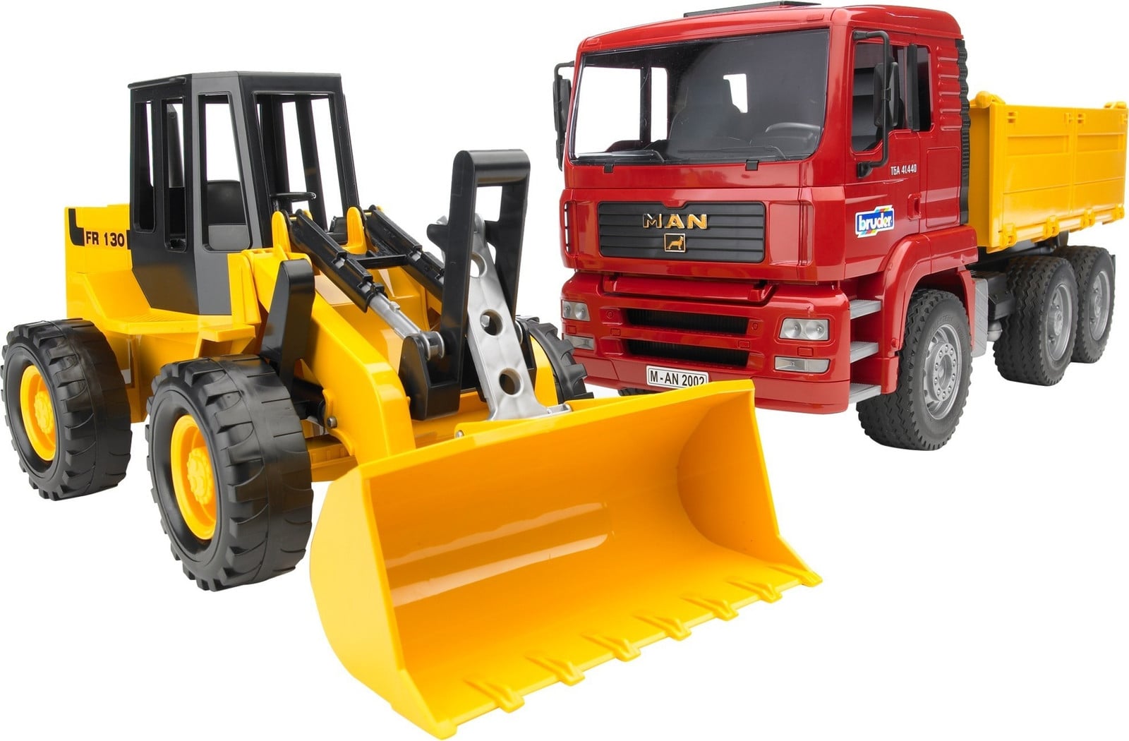 Man tga kiepwagen met shovel Van Manen