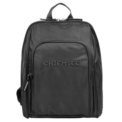 Cityrucksack CHIEMSEE "CHIEMSEE Damen", Damen, Gr. B/H/T: 30cm x 22cm x 11cm, onesize, grau, Kunstfaser, leicht glänzend, unifarben, Rucksäcke Cityrucksack
