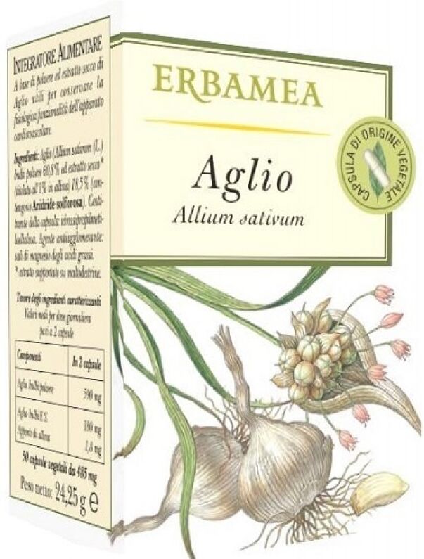 ERBAMEA Srl Aglio 500 Compresse - Integratore Alimentare