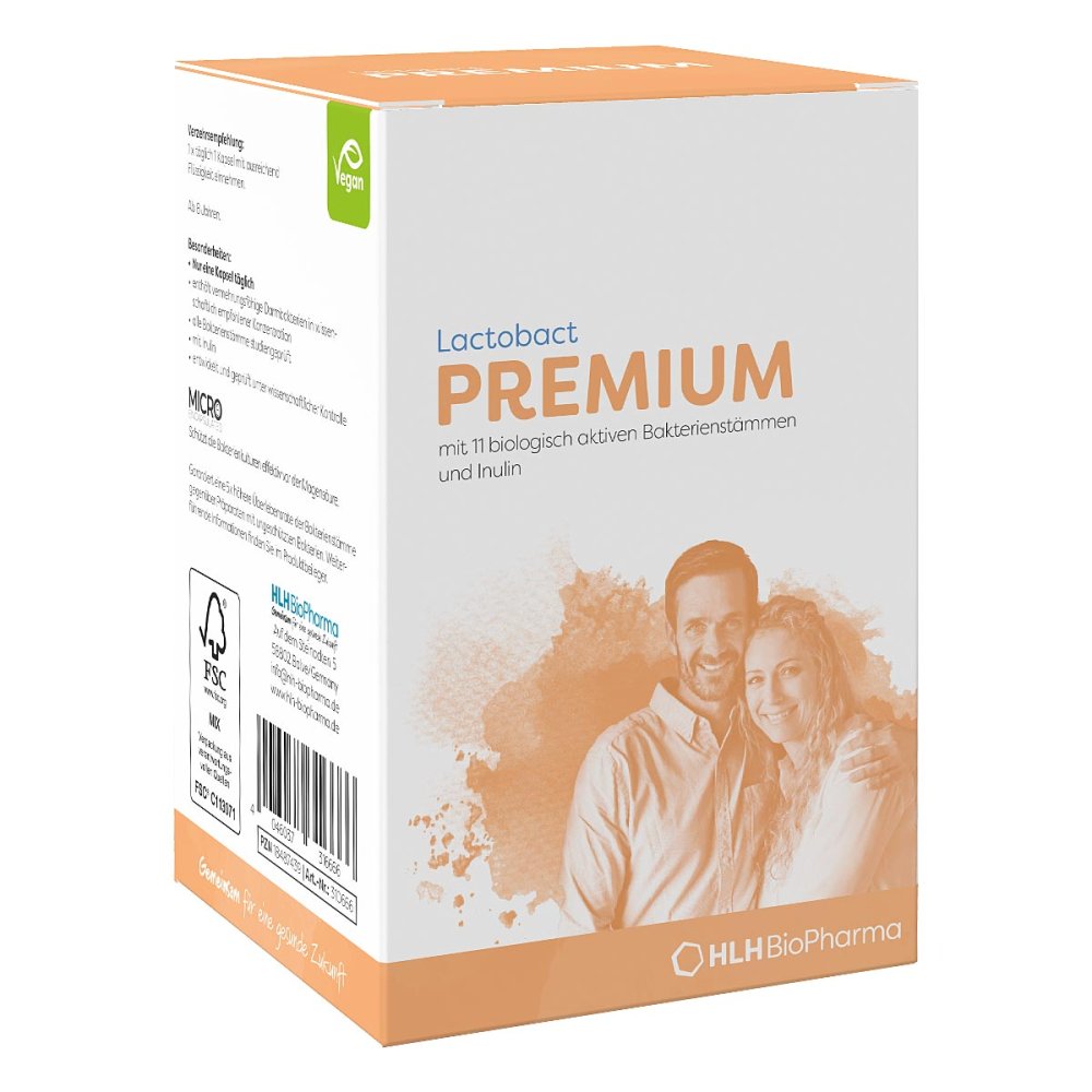 HLH BioPharma GmbH Lactobact PREMIUM Darm-Probiotikum mit Inulin Kapseln 18487439
