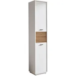 Hochschrank Liguria Dekor Weiß