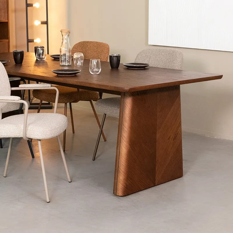 LABEL51 Eetkamertafel Jule Walnoot en Eiken - 240 cm