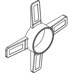 HSK Ersatzteile 1x Montagekeil, E100201-2 E100201-2