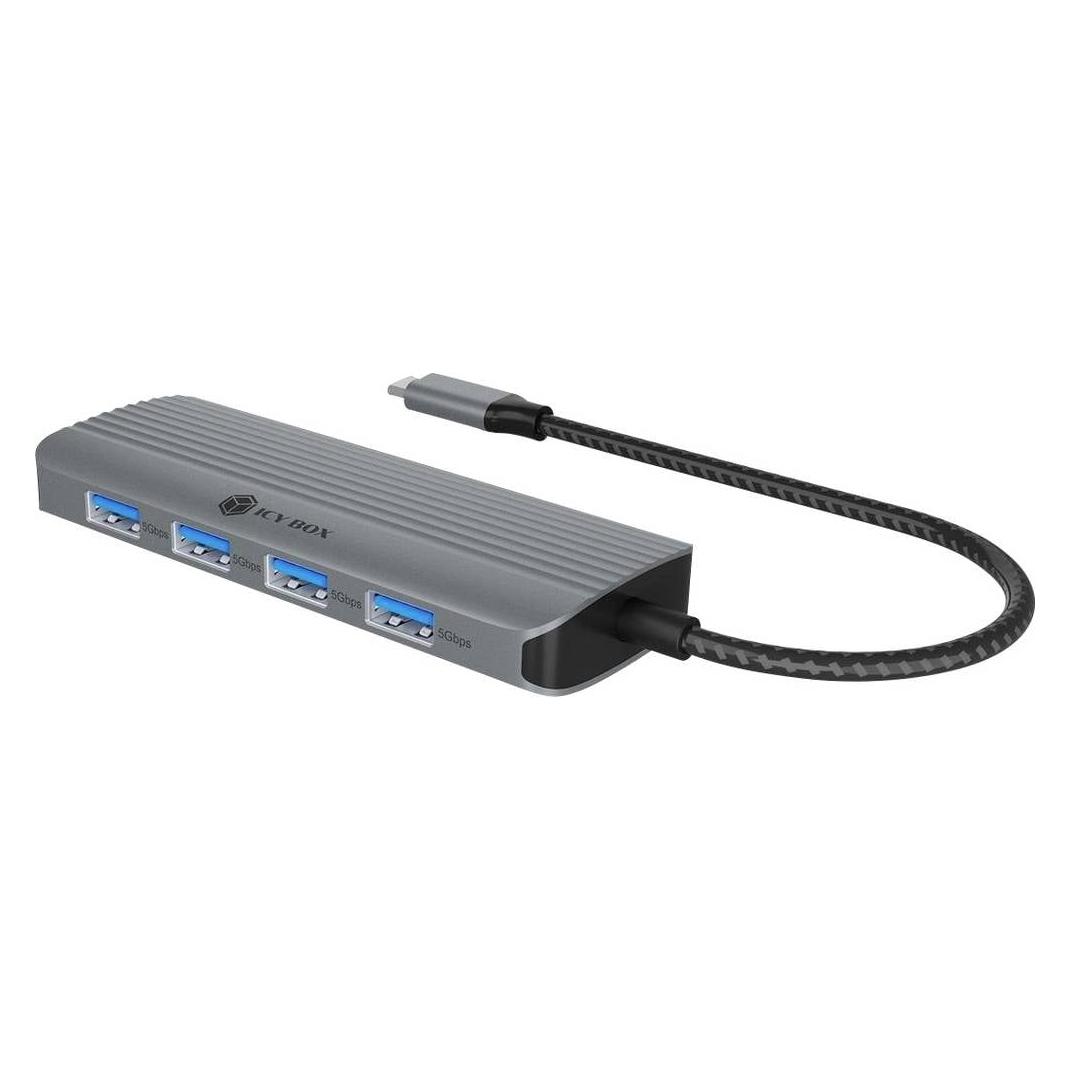 Icy Box IB-DK4022a-CPD (USB-C, 6 Ports) (IB-DK4022a-CPD)