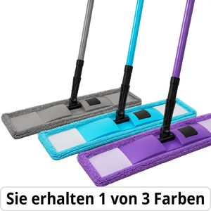 Böttcher-AG Bodenwischer Microfaser, Flachwischer 44cm mit Wischbezug