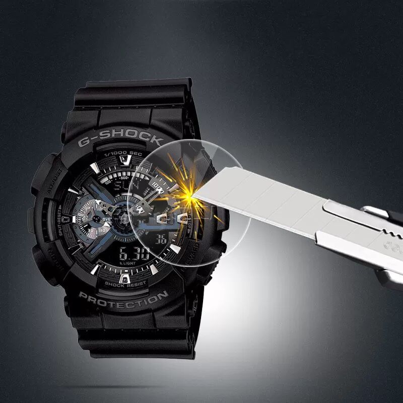 INF Displayschutzfolie für Casio GA-110/100 - 2er Pack Panzerglasfolie