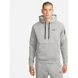 NIKE Therma Therma-FIT Fitness-Hoodie Herren 063 - dk grey heather/particle grey/black XXL