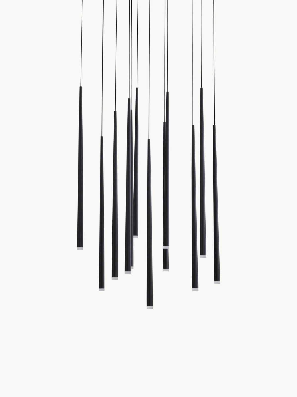 Nova Luce Giono LED hanglamp zwart, Ø 50 cm
