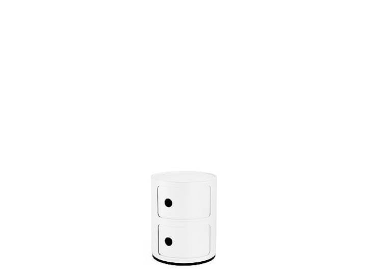Kartell Componibili Recycled\, Meuble Conteneur 2 éléments\, Blanc Opaque