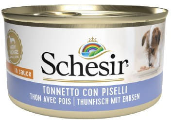 Schesir Dog Lattina Multipack 24x85G TONNO E PISELLI