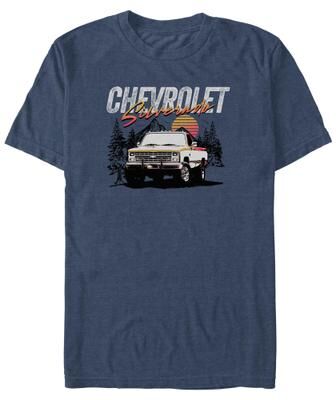 Men's Big & Tall Silverado Trucking by Mad Engine in Navy Heather (Size 4XLT)