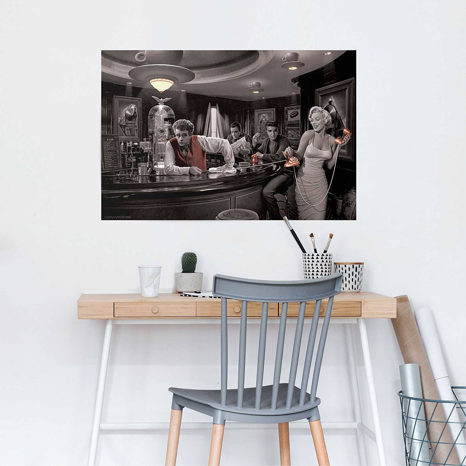 home24 Poster Java Dreams zwart papier Breedte: 61 cm, Lengte: 92 cm