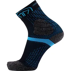 Sidas, Unisex, Sportsocken, Trail Double (44 - 46), Mehrfarbig, Schwarz, Türkis
