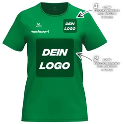 Erima Damenlaufshirt Intro Funktionsteamshirt, smaragd - 34