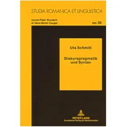 Diskurspragmatik und Syntax, Fachbücher von Uta Schmitt