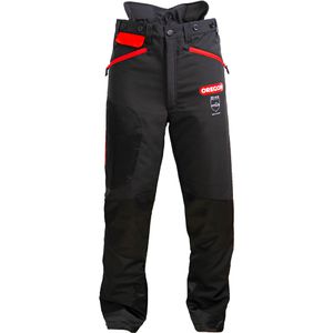 Oregon Schnittschutzhose Waipoua schwarz, 295466, Bundhose, Schnittschutzklasse 1, Gr. 48/50 (M)