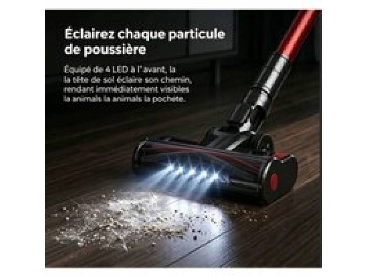 Aspirateur Balai 800W/75kPa haute performance 9x3200mAh batterie filtration 7 niveaux 70min autonomie nettoyage p ASPIRATEUR BALAI