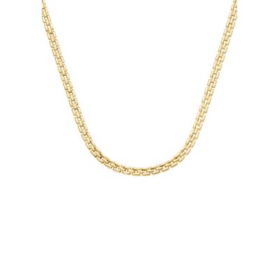 Kette ohne Anhänger FIRETTI "Schmuck Geschenk Silber 925 Halsschmuck Halskette Gliederkette", gold (gelbgoldfarben), Halsketten, Damen, Silber 925 (Sterlingsilber), L: 45 B: 1,4mm, B:1,4mm