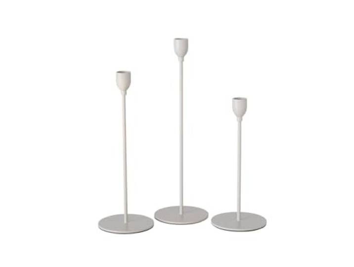 BOLTZE Malte Kerzenleuchter beige 3tlg