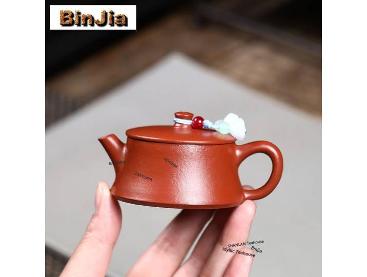 Théière de luxe en argile violette de Yixing de 70 ml, faite à la main, petite théière en argile brute Zhu Mud, bouilloire chinoise Zisha, ensemble de thé, articles de thé, cadeaux