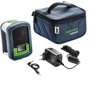 Festool Baustellenradio SYSROCK BR10DAB+, Akku 18V, DAB+, FM, AUX, mit USB Ladefunktion, Bluetooth