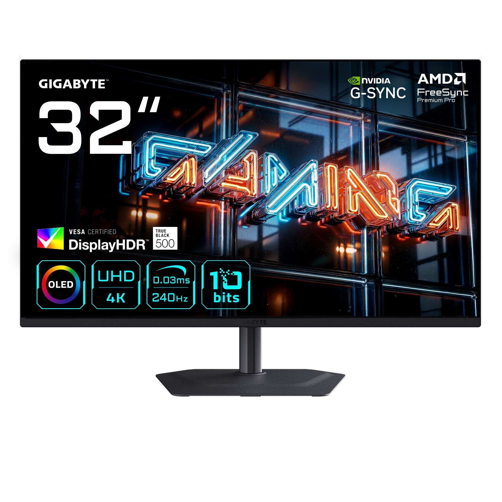 GIGABYTE MO32U24 31.5 Zoll 4K (UHD) QD-OLED Panel 16:9 240 Hz Gaming Monitor