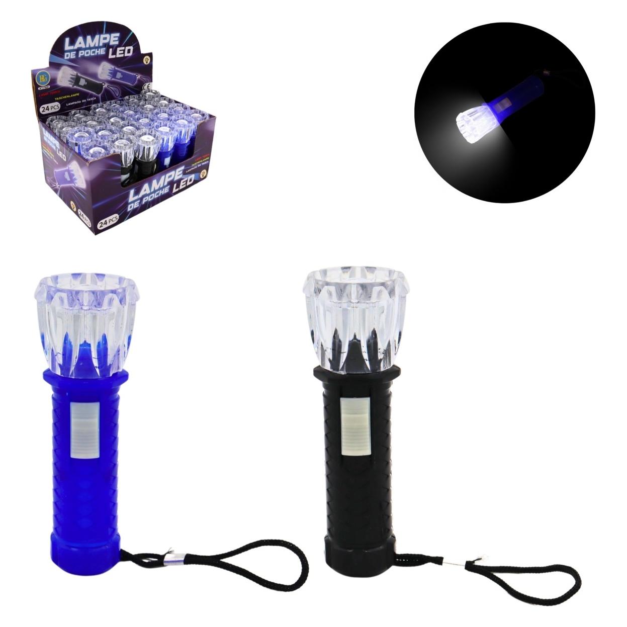 Magni Taschenlampe blau, schwarz 10,5cm 2fach sortiert (10.50 cm) (47006938)