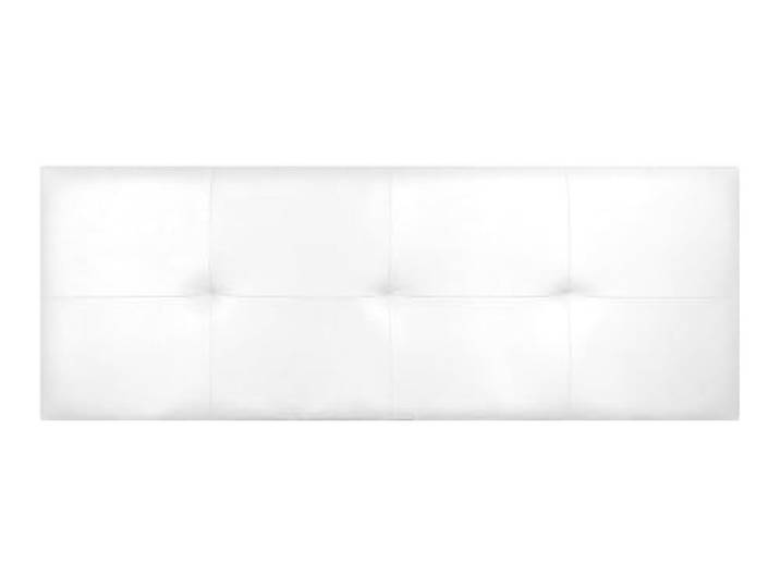 Matris Kopfteil mit Bezug aus Wiener Kunstleder, schlichtes Design, leicht und einfach aufzuhängen, weiß, 220 x 50 x 5 cm, Bett 210 cm
