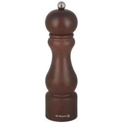 de Buyer Salzmühle Holz Rumba 21 cm Dunkel, Pfeffermühle + Salzmühle, Braun