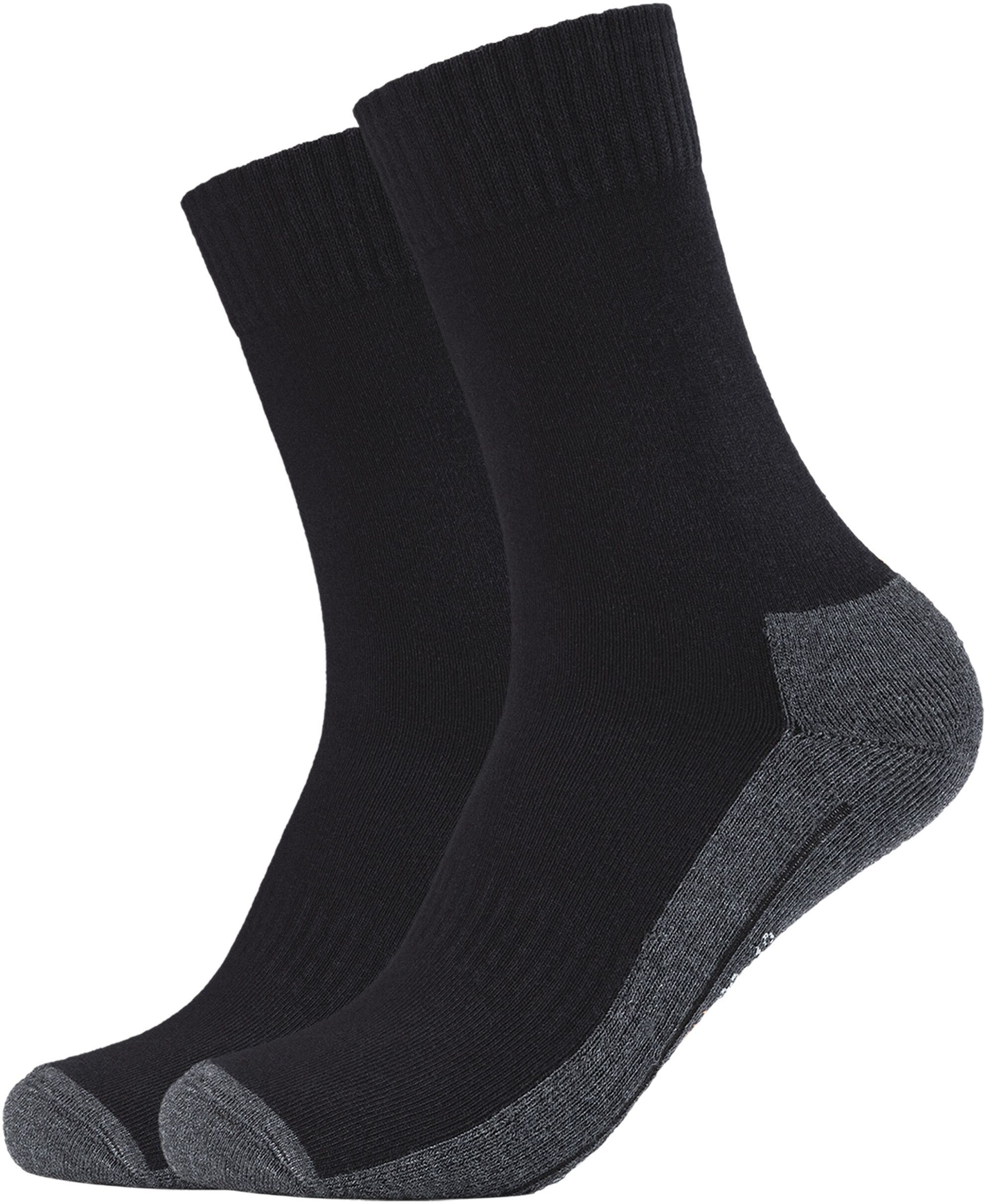 Socken CAMANO "function", Damen, Gr. 35-38, schwarz, Materialmix, uni und meliert, normal, Socken Socken, mit feuchtigkeitsregulierendem Material schwarz 35-38