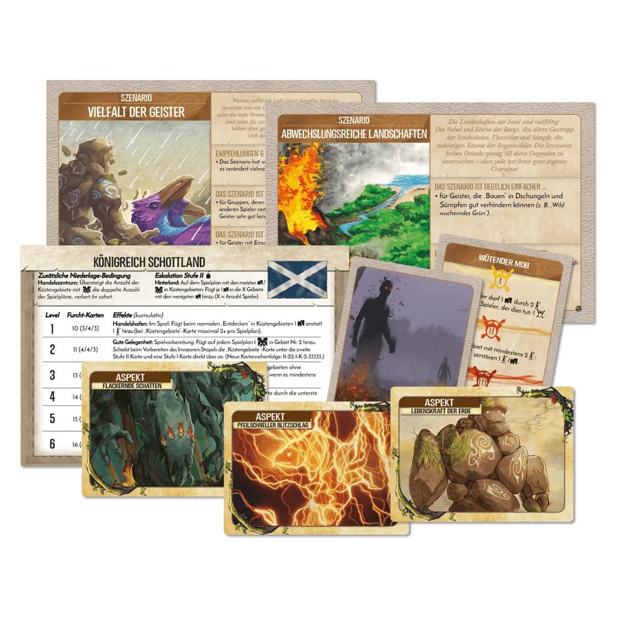 Pegasus 90009G - Spirit Island: Nation Schottland, Szenarien und Kartenerweiterung, Brettspiel (Deutsch, 1 - 4 Spieler) (90009G)