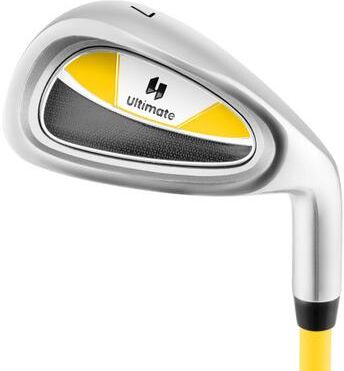 Costway Individual Gold Club for Boys and Girls with Fiberglass Shaft and Headcover-Yellow