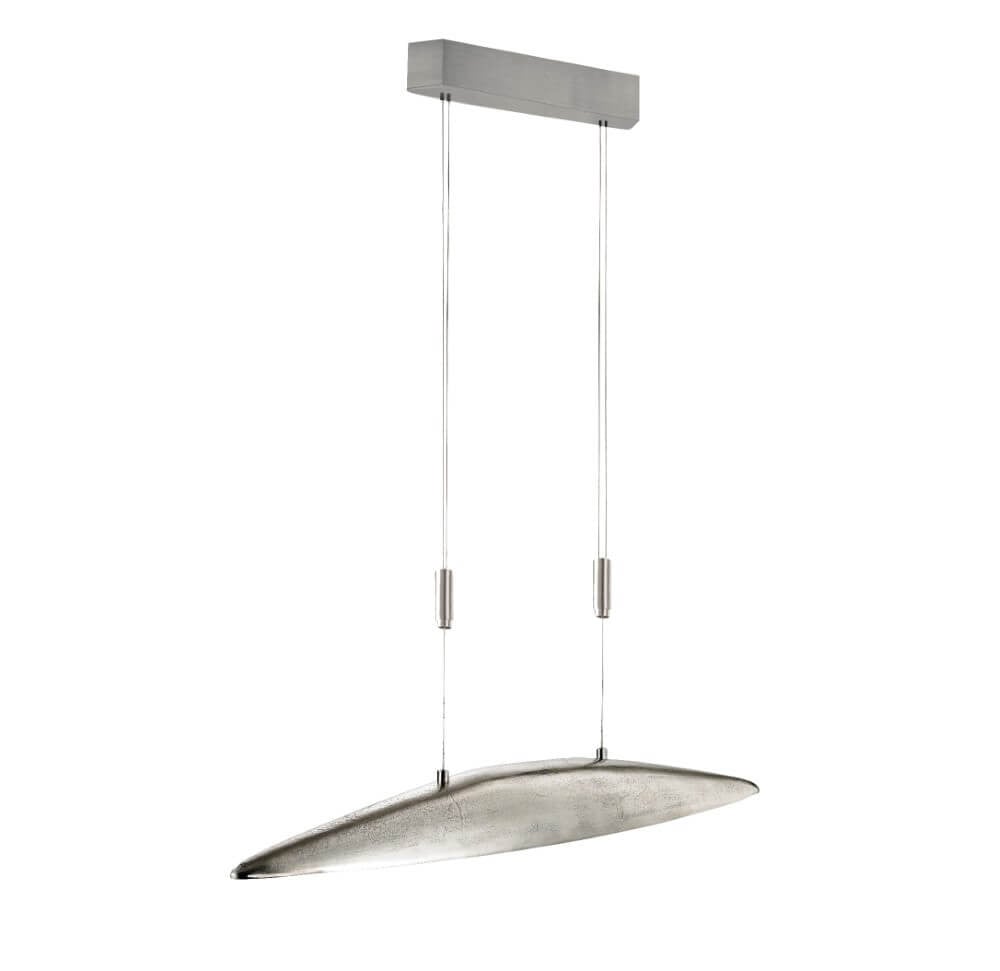 Fischer & Honsel Colmar hanglamp zilver/grijs, hoogte verstelbaar, 105 cm