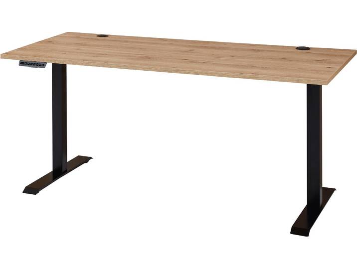 InnoStyle Höhenverstellbarer Schreibtisch SONOS Old Artisan Eiche - 160 x 77 cm Natur