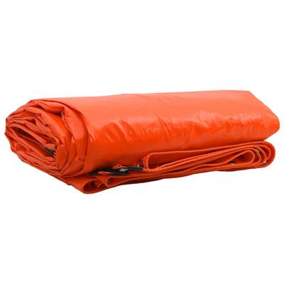 vidaXL Plane 650g / m² Orange 3,5 x 5 m Canvas mit PVC-Beschichtung