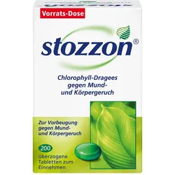 Stozzon Chlorophyll-Dragees gegen Mund- und Körpergeruch