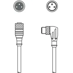Leuze Verbindungsleitung KDS U-M8-3A#50146274