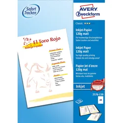 Avery Zweckform Inkjetpapier Classic 2576-150 weiß 150 Bl./Pack.
