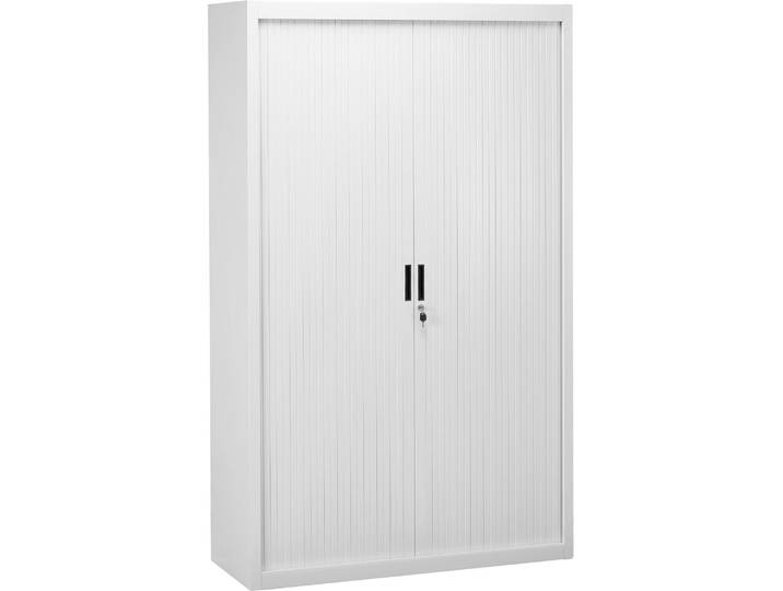Armoires à rideaux démontables Bruneau 200 x 120 cm blanche - Armoires métal - Bruneau