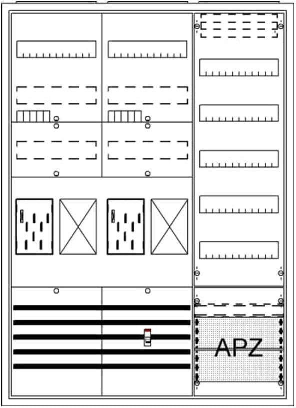 Striebel&John; Komplettschrank APBKE-IA372Z2R1V5A2 BA37BG ; STRIEBEL & JOHN (2CPX054211R9999)