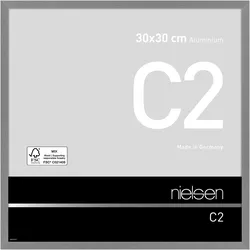 Nielsen Bilderrahmen C2 Aluminium Struktur Grau matt / 30 x 30