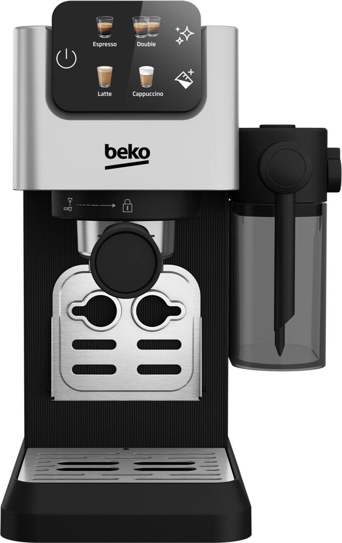 Beko Caffeexperto Manual Espresso with Integrated Milk Jug Silver 5L