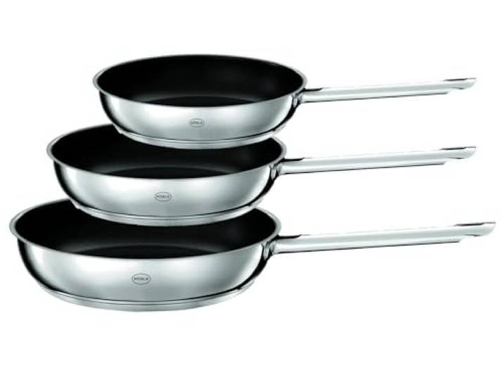 RÖSLE Pfannen-Set PUREELEMENTS 3-teilig, 20/24/28 cm, Antihaftversiegelung
