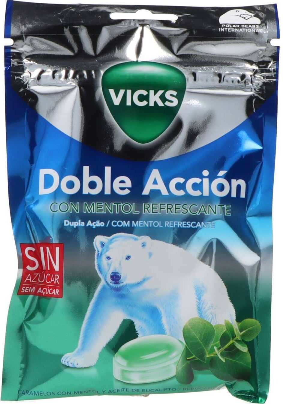 Praims Vicks Caramelos Doble Acción Mentol Refrescante 72g