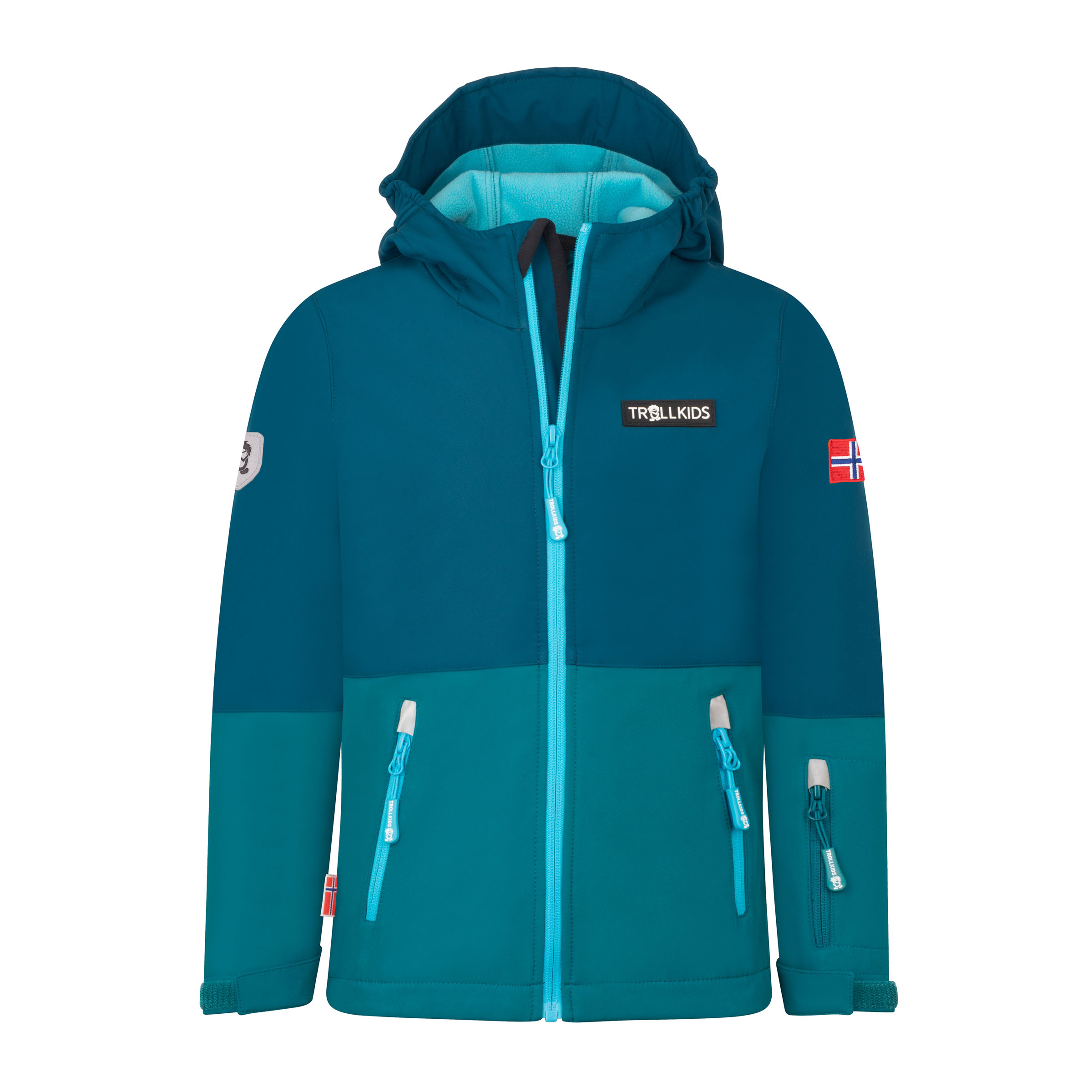 Trollkids Skjorta Kinder Softshelljacke blau Größe 164 Lifestyle Windabweisend Wasserabweisend
