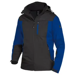 Softshelljacke "JANNIK" - XL - royalblau/schwarz