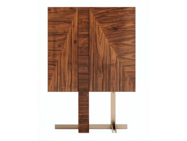 JVmoebel Wohnwand Schicke Designer Vitrine Exklusive Robuste Wohnwand Holzmöbel, Made in Europa