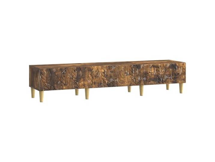 KGHERMDF TV-Schrank 147 x 34,5 x 30 cm Geräucherte Eiche Holzwerkstoff, Vintage-Stil, Schubladen, Raumteiler, Wohnzimmer